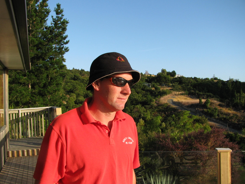Andy in his Garin College hat.