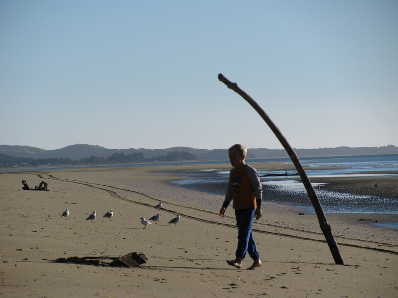 Ben on Pakawau Beach 